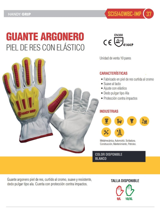 Guante Argonero Handy Grip SCI5140WBC-IMP