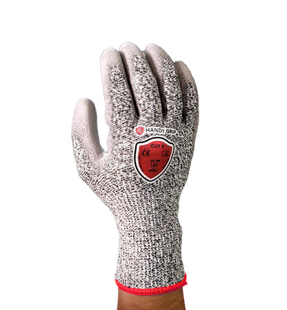 Guante Anti-Corte Nivel 5 Handy Grip DY110DG-PU-H