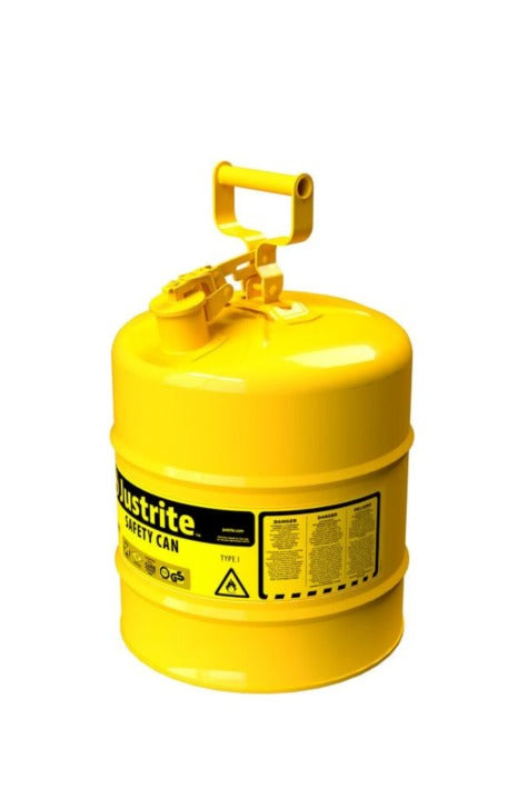Bidón de Seguridad Justrite 5 Galones Amarillo