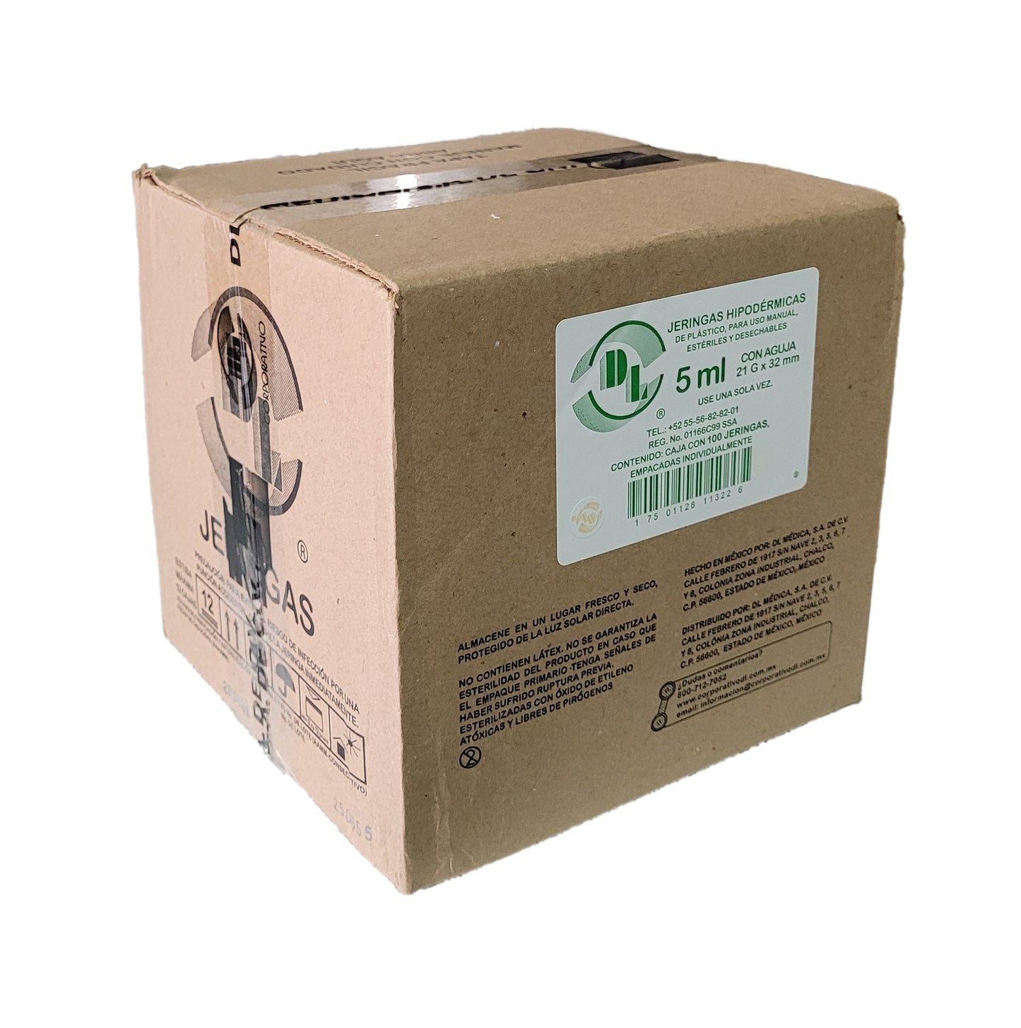 Jeringa Hipodérmica de Plástico DL