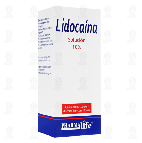 Lidocaína 10% Solución, 115 ml