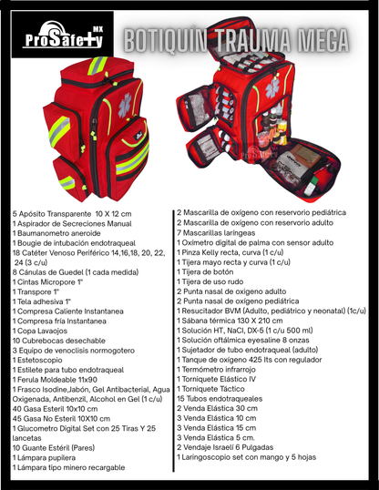 Botiquín Trauma Oxígeno Mega