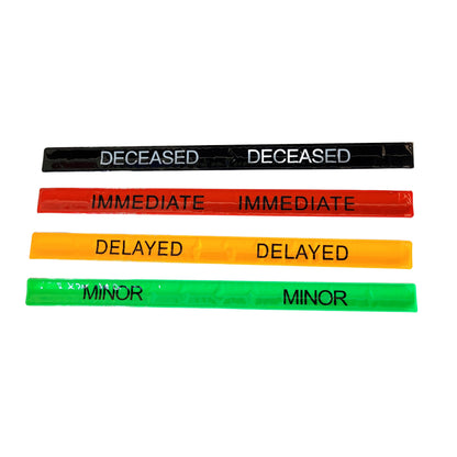 Paquete de 10 Pulseras de Triage - Sistema de Cierre Automático (Slap)