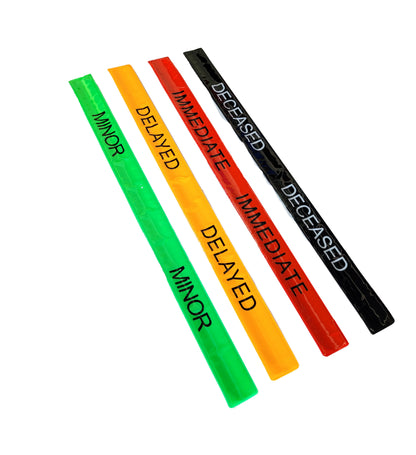 Paquete de 10 Pulseras de Triage - Sistema de Cierre Automático (Slap)