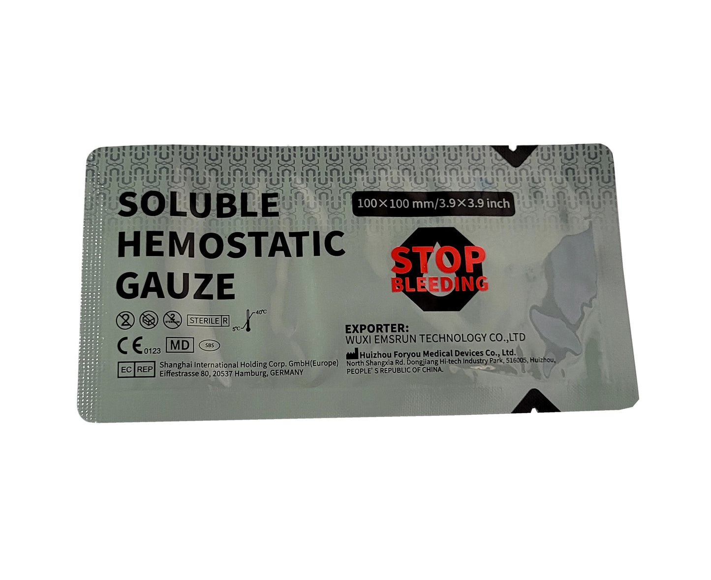 Soluble Hemostatic Gauza