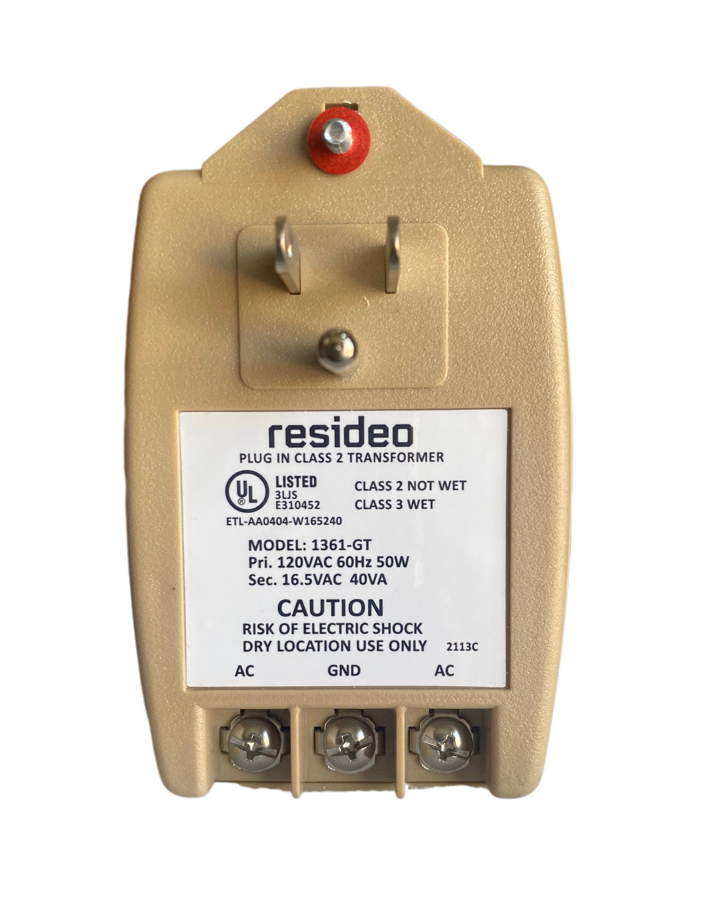 Transformador Eliminador de Pared 16.5vac 40va