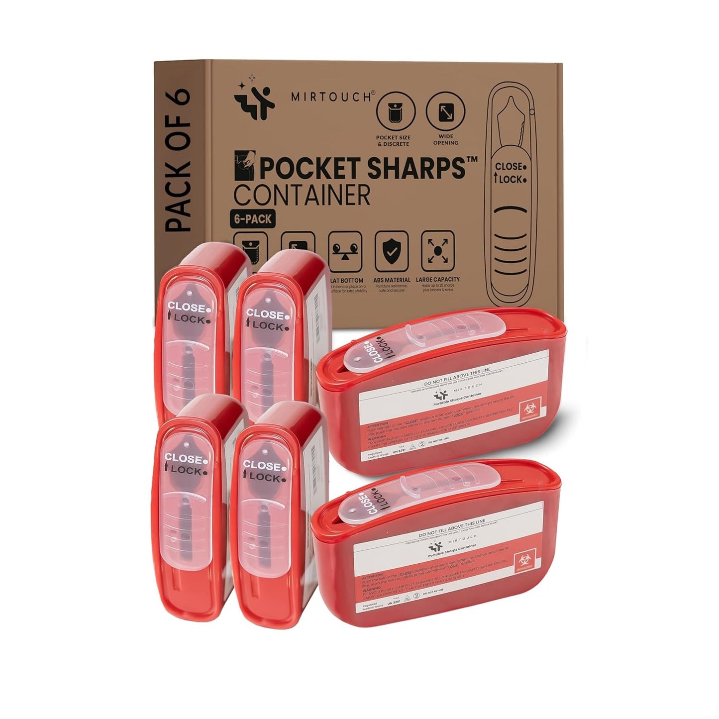 Contenedor RPBI para objetos punzantes de 80 ml