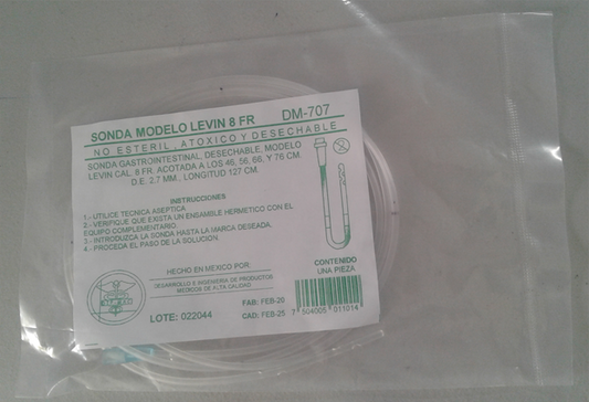 Sonda Gastrointestinal Modelo Levin DM