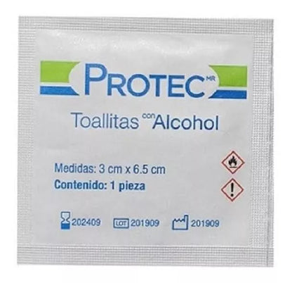Toallitas con Alcohol Protec