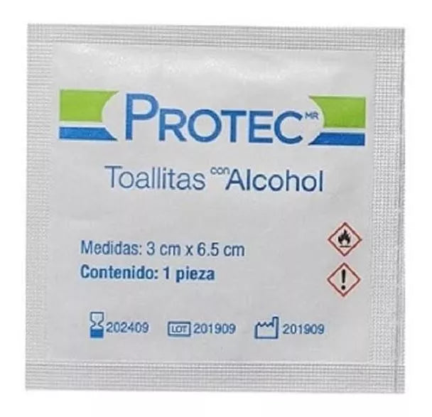 Toallitas con Alcohol Protec – ProSafety Mx